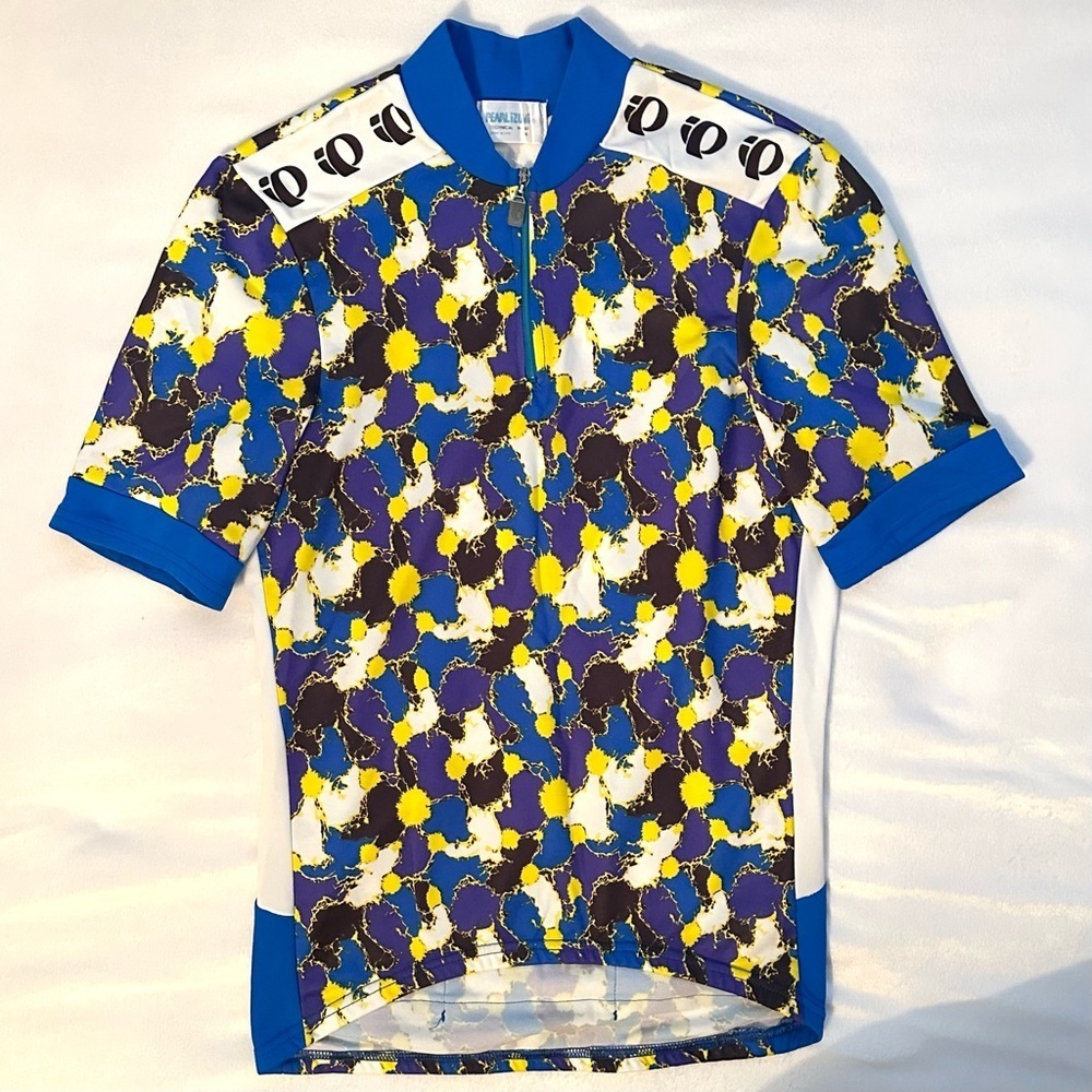 Vintage PEARL IZUMI Vibrant Short Slv Jersey Bicycle Biking Top Shirt Womens M
